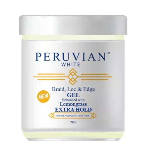 Peruvian White Braid, Loc & Edge Gel Extra Hold
