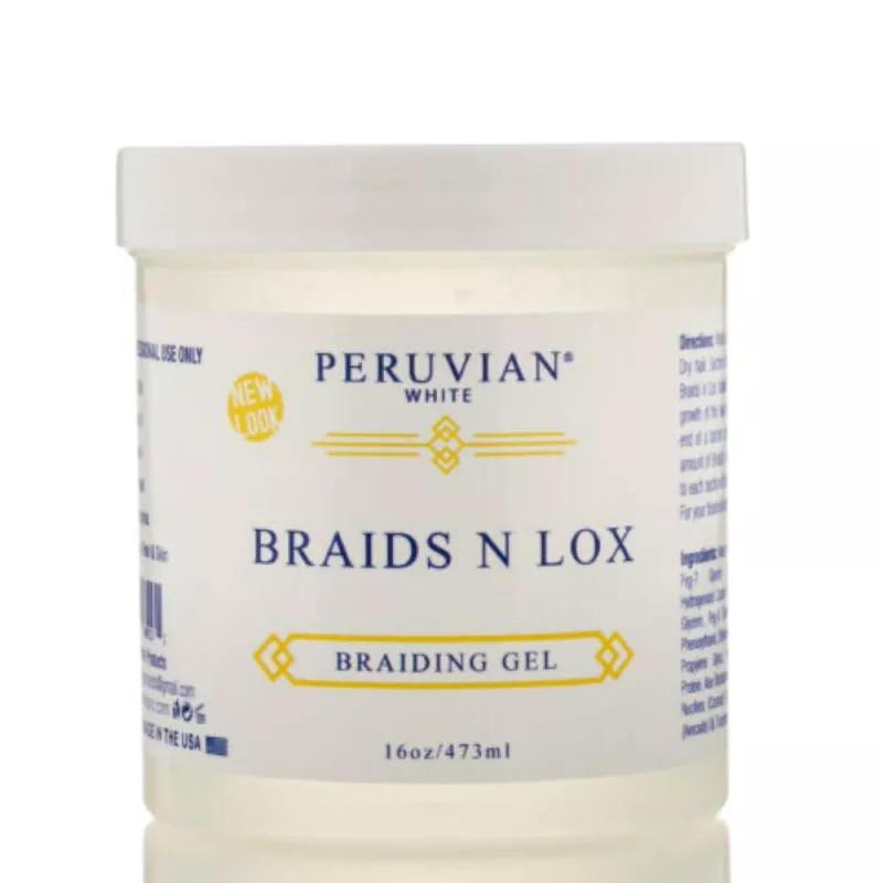 PERUVIAN WHITE BRAIDS N LOX BRAIDING GEL