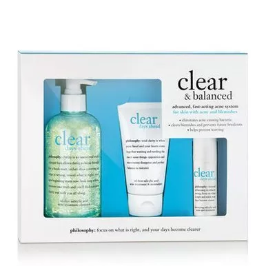 Philosophy Clear & Balanced Kit - 3 Pcs