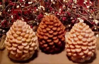 Pine Cone Candle 1 Cavity Silicone Mold 1438