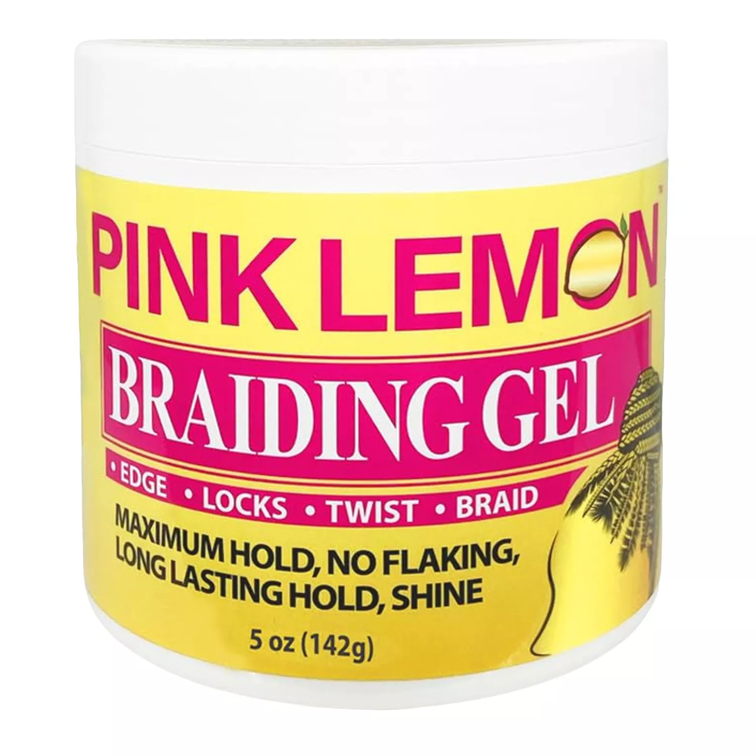 Pink Lemon Braiding Gel 5oz