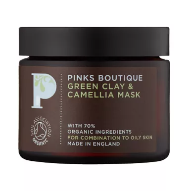 Pinks Boutique Green Clay & Camellia Mask - 2.5 oz