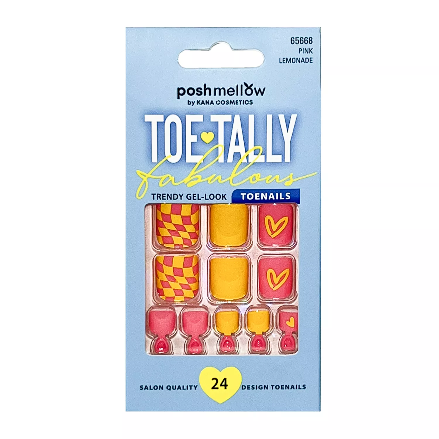 Posh Mellow Toenail Salon Quality 24 Nails