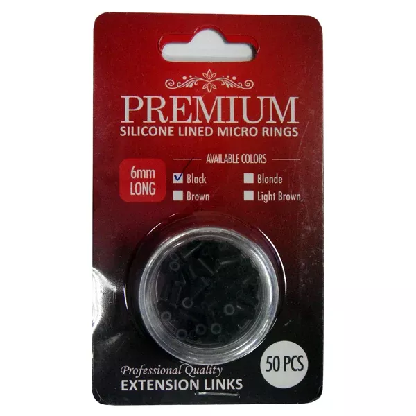 Premium Silicone Lined Micro Rings 50 PCS