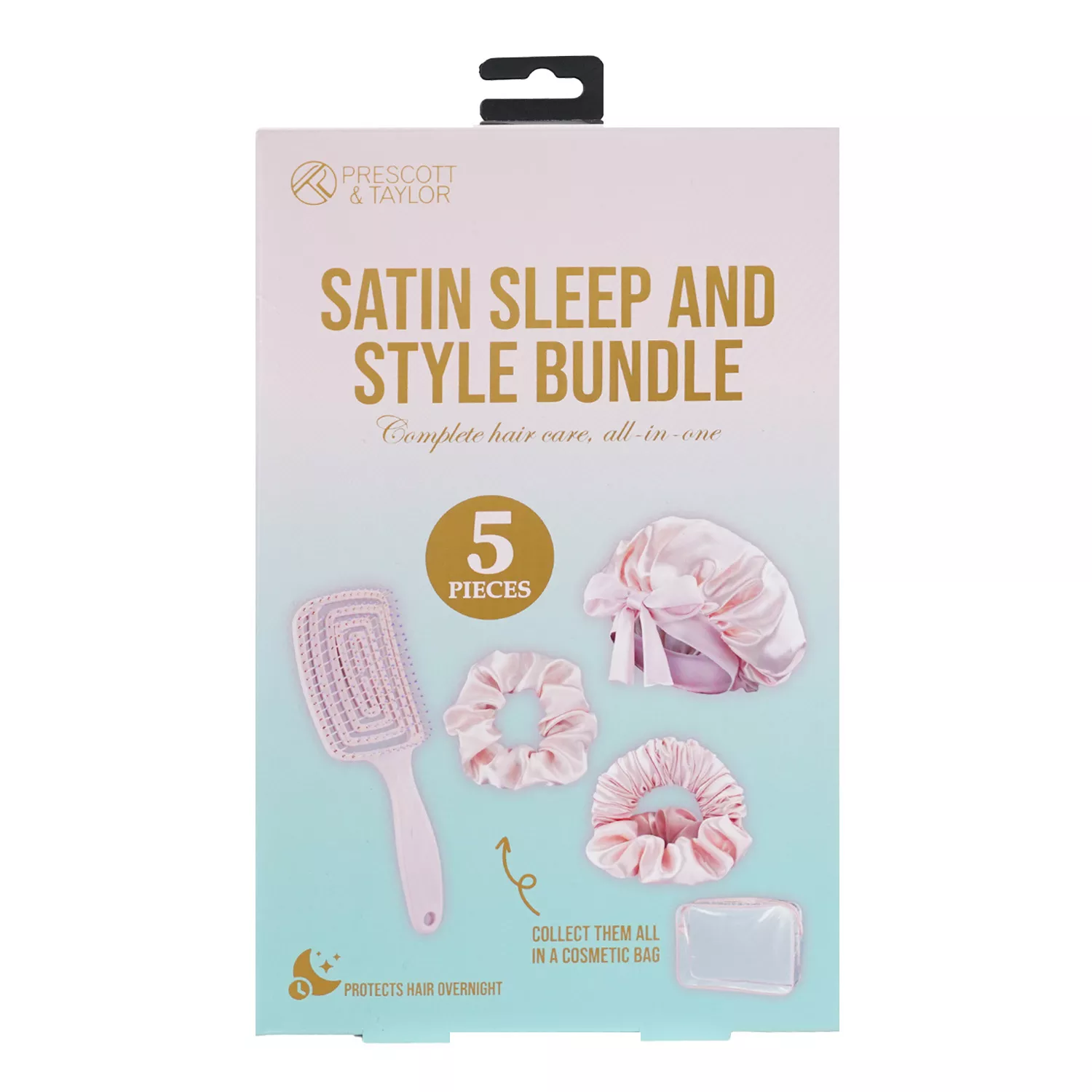 Prescott & Taylor Satin Sleep & Style Bundle 5pcs