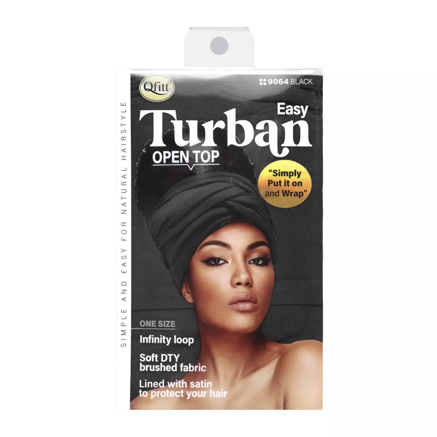Qfitt Easy Open Turban Black
