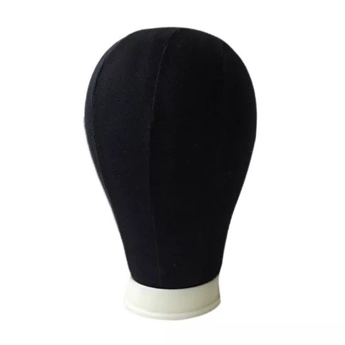 Qfitt Mannequin Canvas Head - BLACK 22"