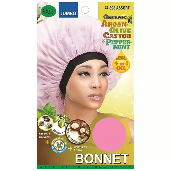 Qfitt Organic Argan + Olive Oil & Shea Butter Bonnet - Jumbo