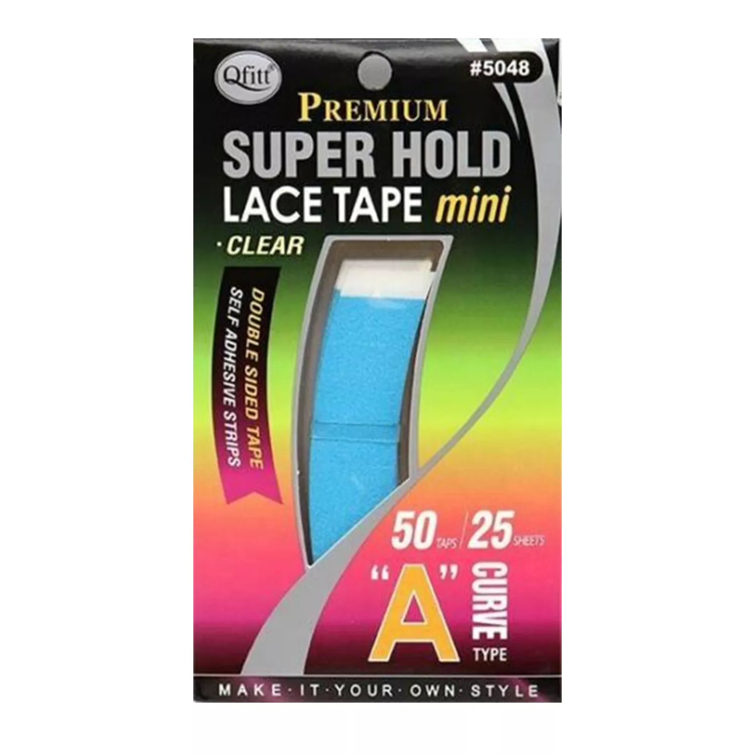 Qfitt Super Hold Lace Tapes Mini Clear A Curve Type 25 Sheets