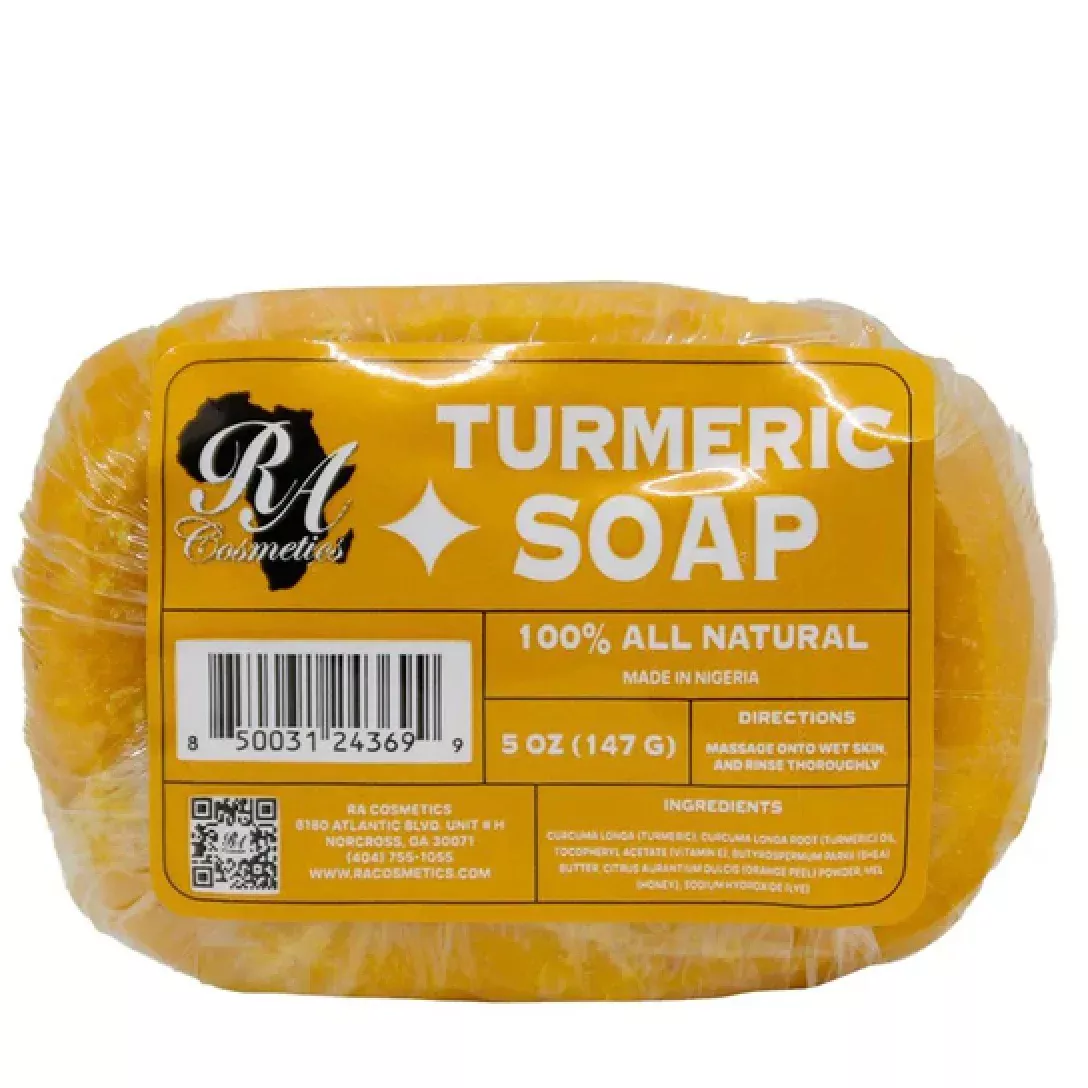 RA Cosmetics 100% All Natural Turmeric Soap (5 oz)