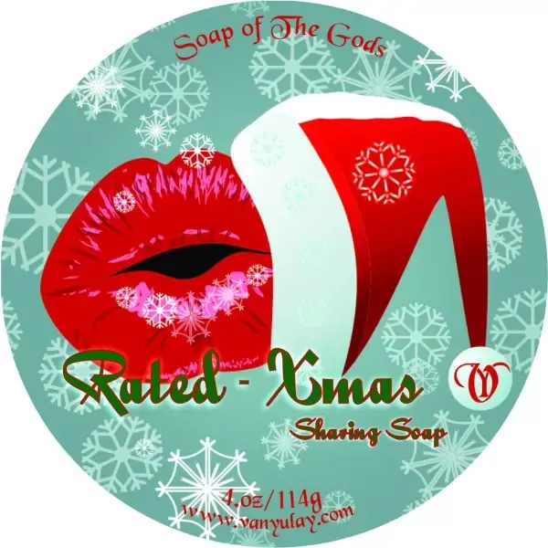 Rated Xmas Shaving Soaps 2.oz