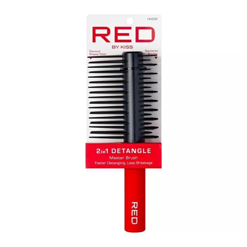 RED BY KISS 2-IN-1 DETANGLE MASTER BRUSH - HH209