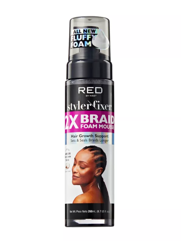 RED BY KISS BRAID FOAM MOUSSE HAIR GROWTH SUPPORT
