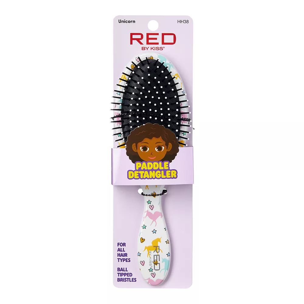 RED BY KISS DESIGNED PADDLE BRUSH