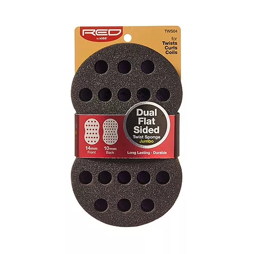 RED BY KISS DUALFLAT SIDED TWIST SPONGE - TWS04 JUMBO