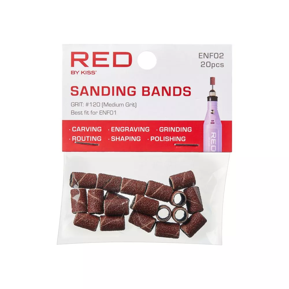 RED BY KISS ELECTRIC NAIL FILE SANDING BANDS