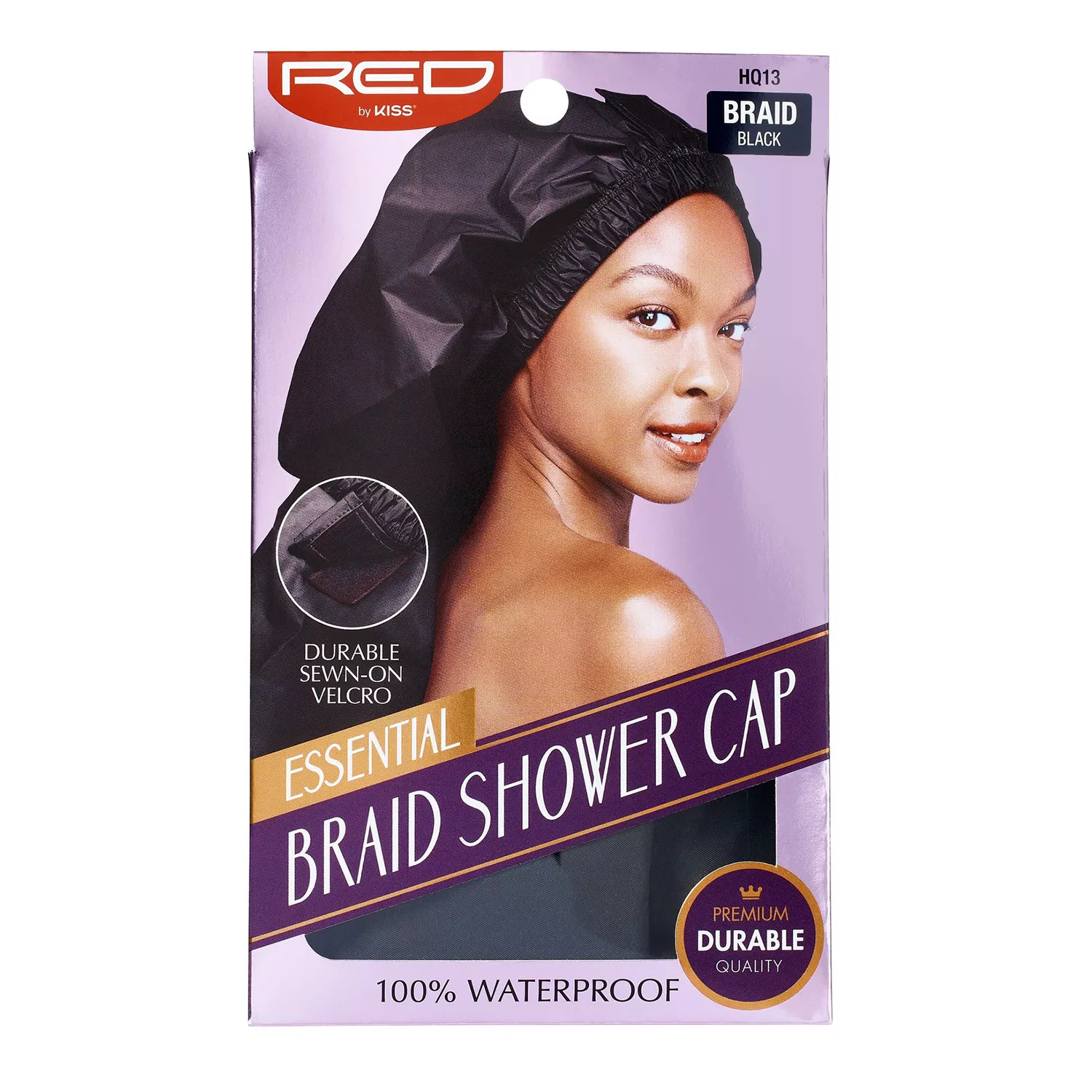 Red by Kiss Essential Braid Shower Cap Black