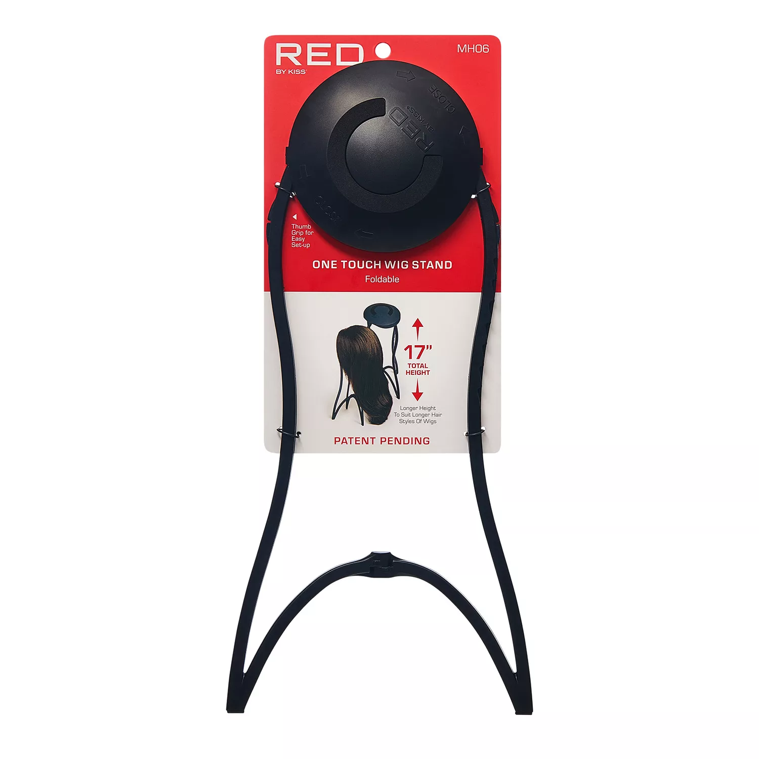 Red By Kiss One Touch Foldable Wig Stand