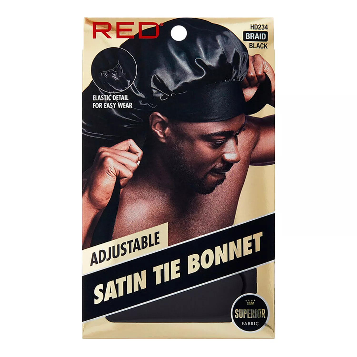 Red By Kiss Satin Tie Bonnet