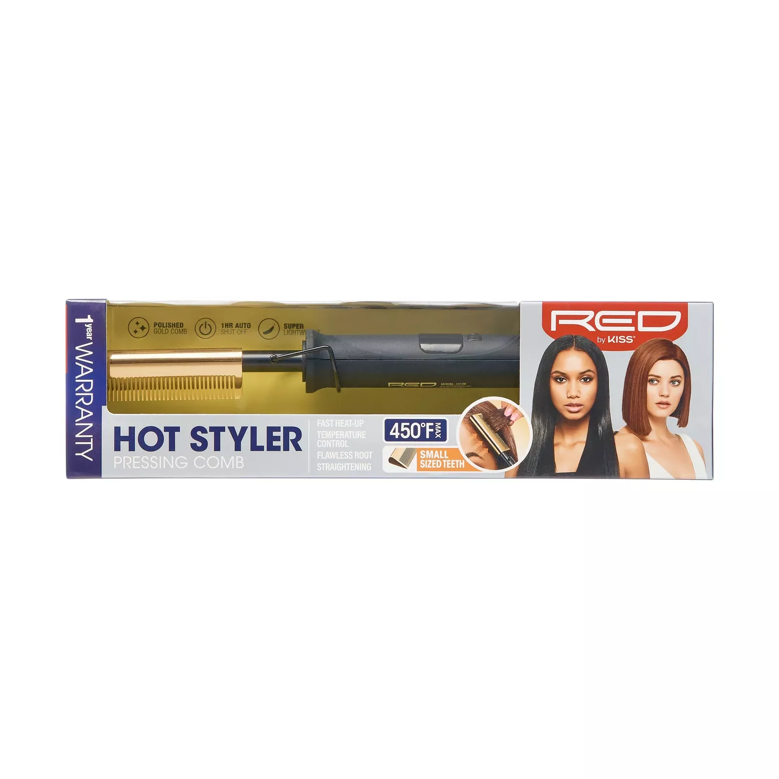 RED BY KISS SMALL SIZE HEAD HOT COMB -HC08