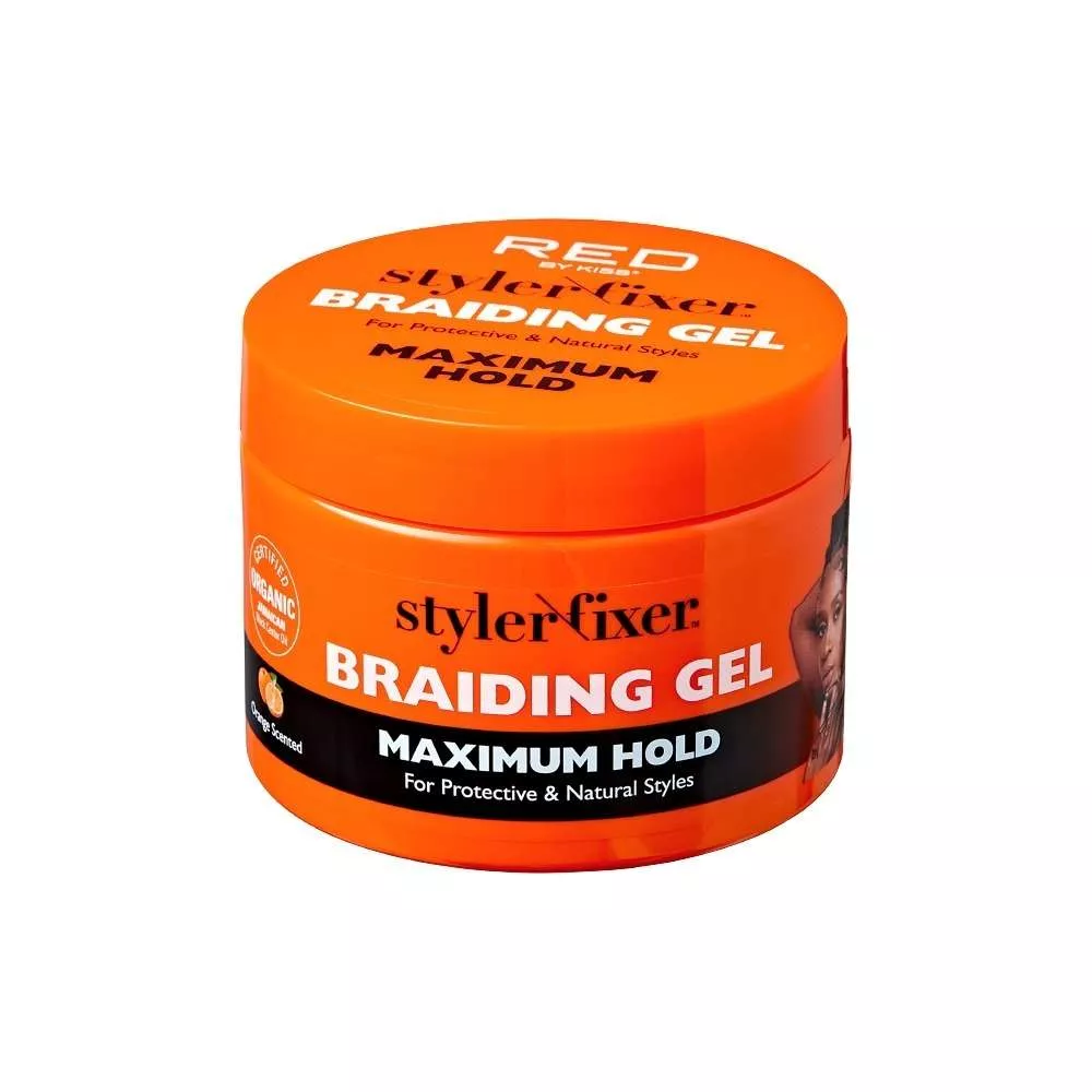RED BY KISS STYLER FIXER BRAIDING GEL - MAXIMUM HOLD 6oz