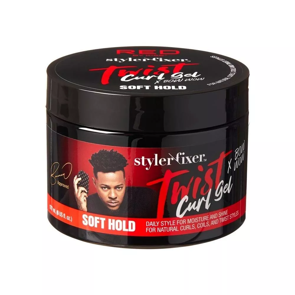 RED BY KISS STYLER FIXER TWIST CURL GEL - SOFT HOLD 6oz