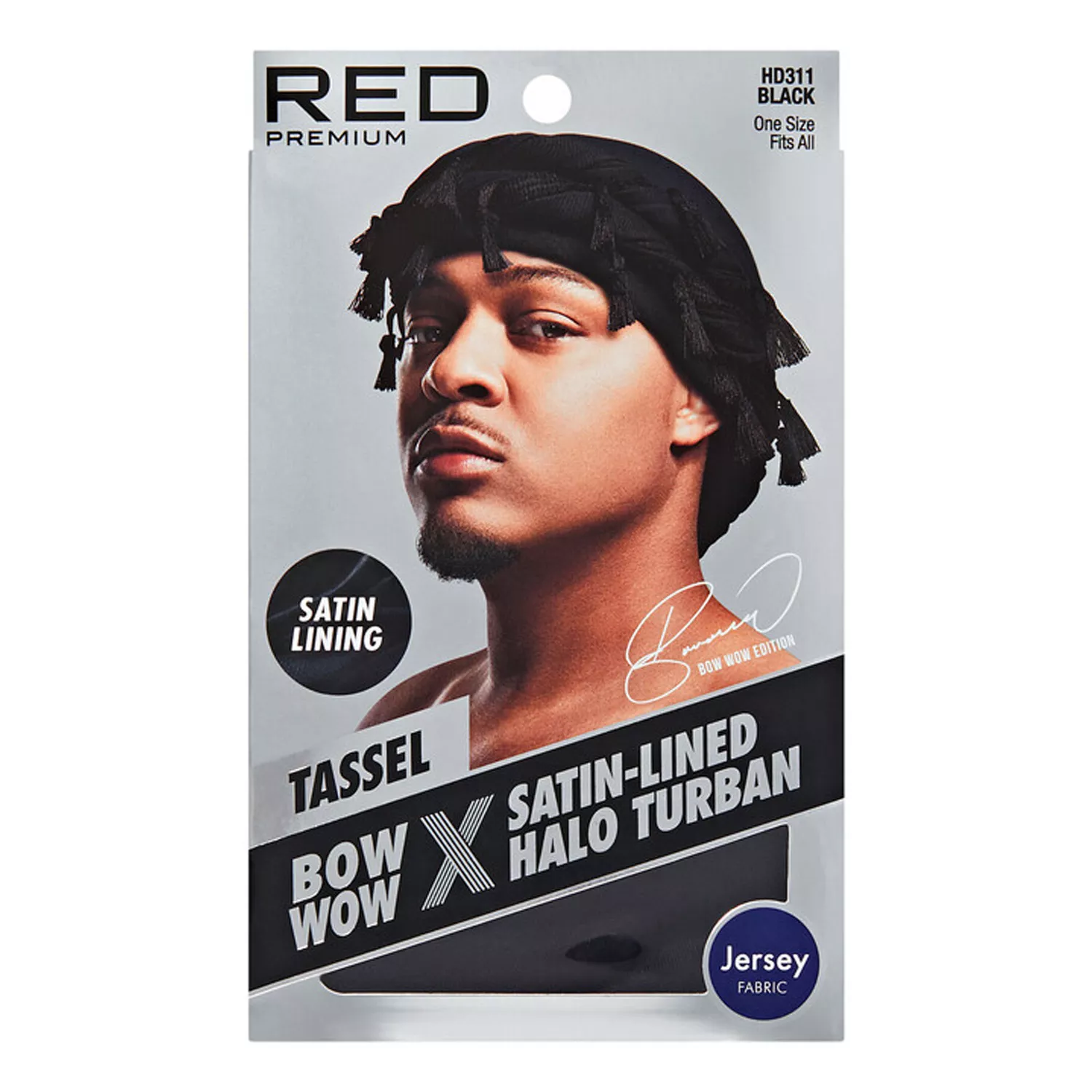 Red by Kiss Tassel Halo Turban Jersey