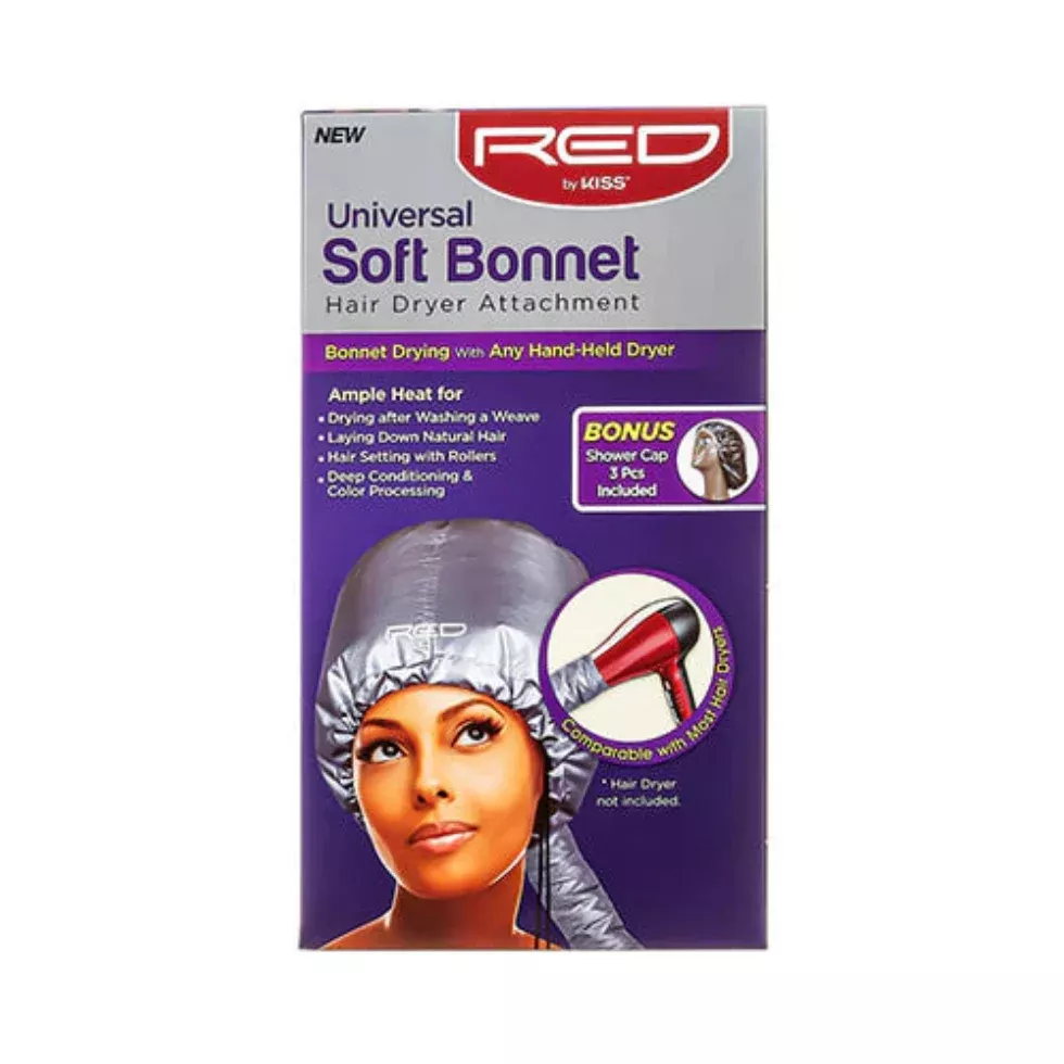 Red by Kiss Universal Soft Bonnet Attachment | Bonnet Drying with Any Hand-Held Dryer
