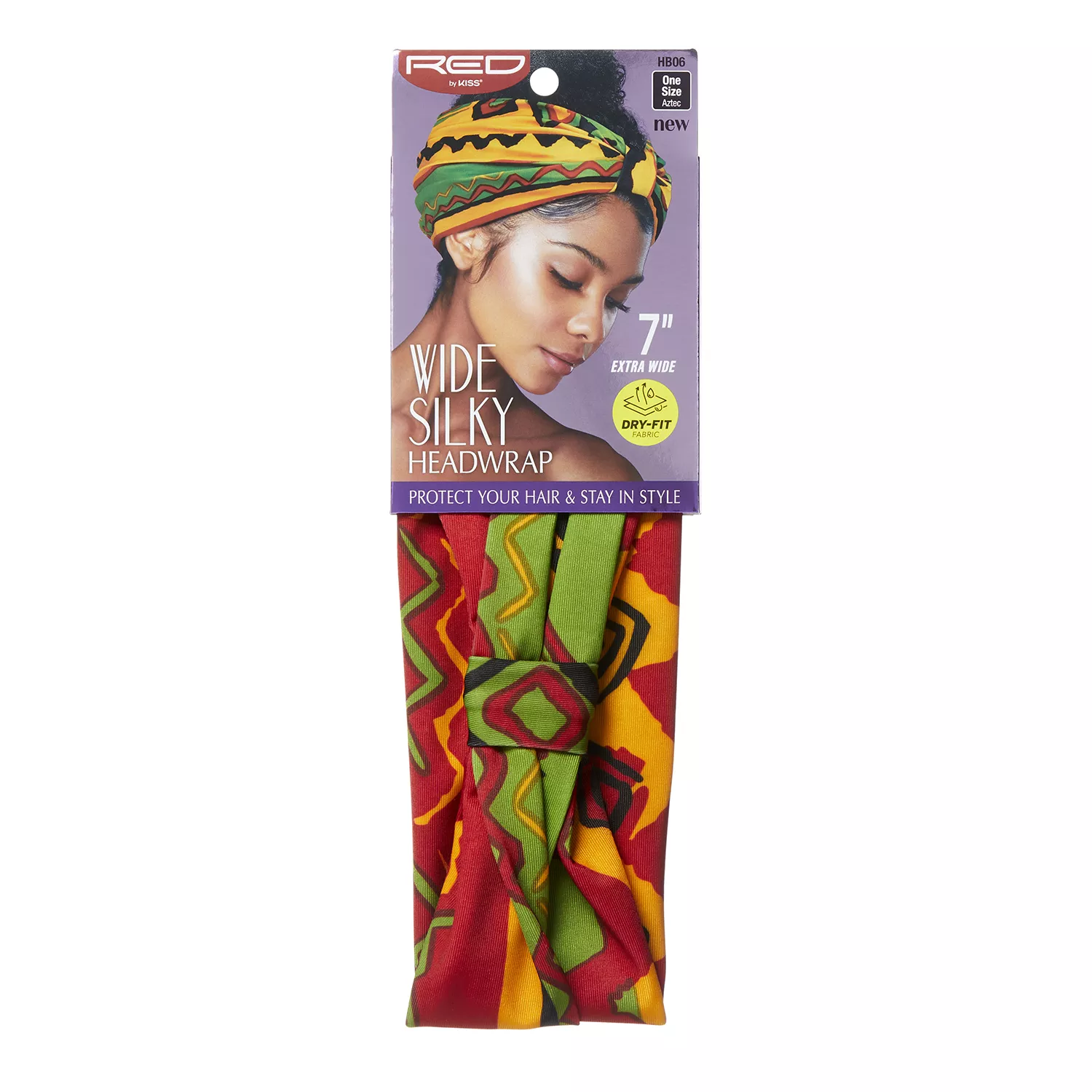 Red by Kiss Wide Silky Head Wrap Aztec
