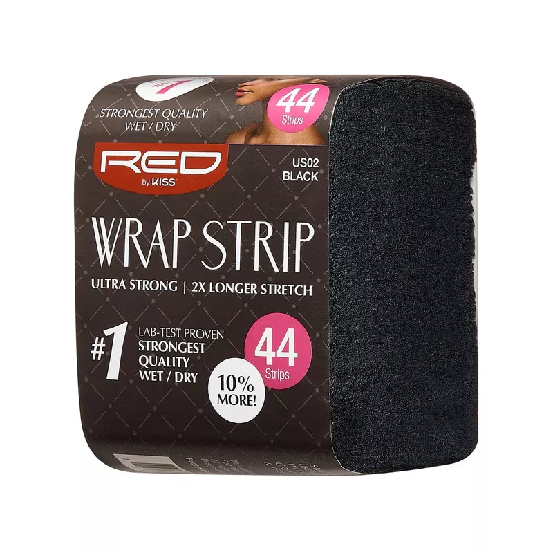 RED BY KISS WRAP STRIPS BLACK 3.5 " 44 STRIPS