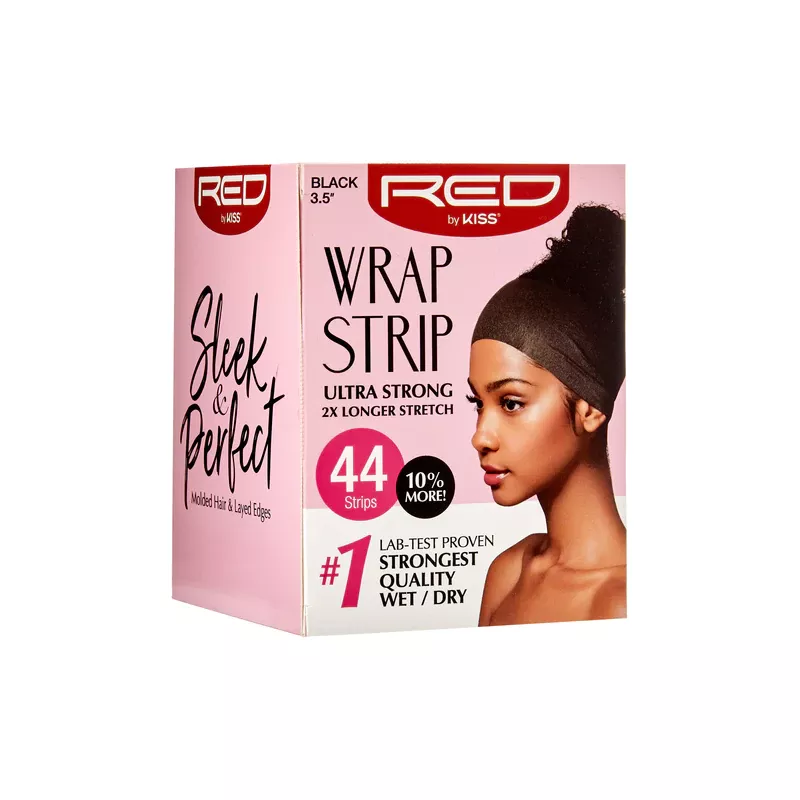 RED BY KISS WRAP STRIPS BLACK 3.5 "