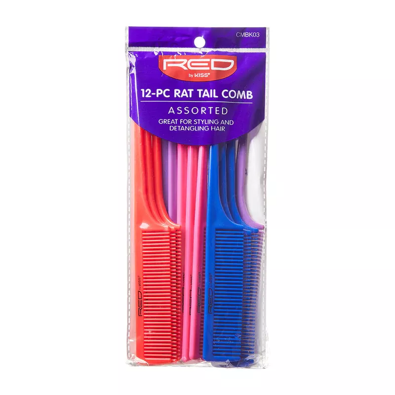 RED BY KISSPREMIUM RAT TAIL COMB BULK