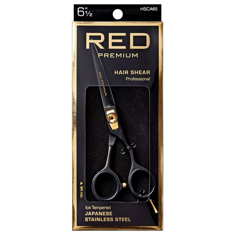 Red Premium HSCA65 Straight Hair Shear 6 1/2"