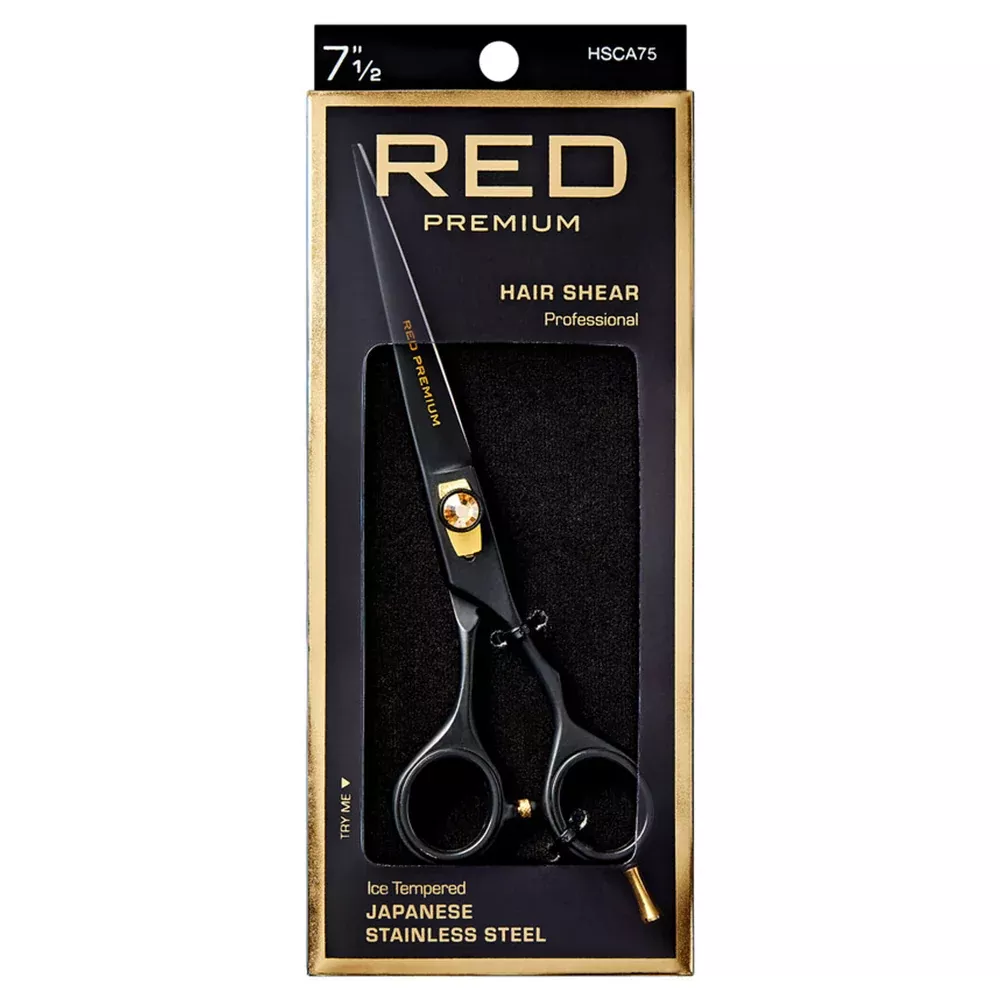 Red Premium HSCA75 Straight Hair Shear 7 1/2"