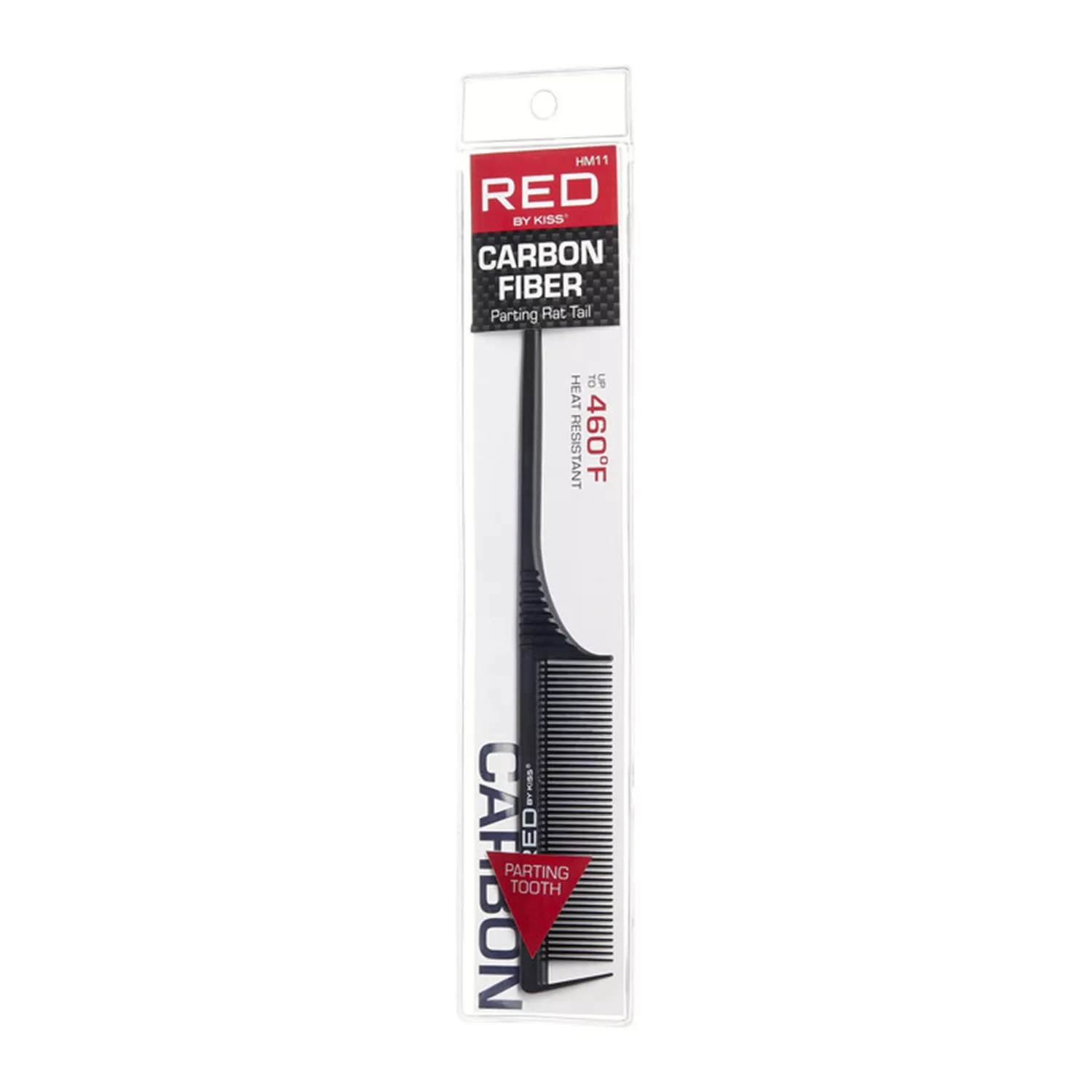 RED Professional Carbon Rat tail Parting Comb