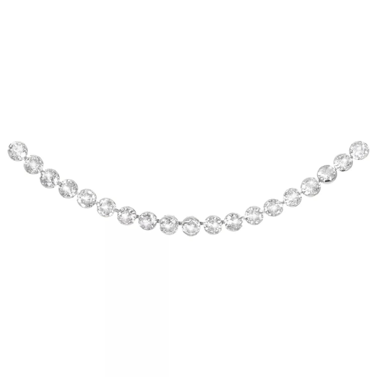 Round Cubic Zirconia Line Bracelet