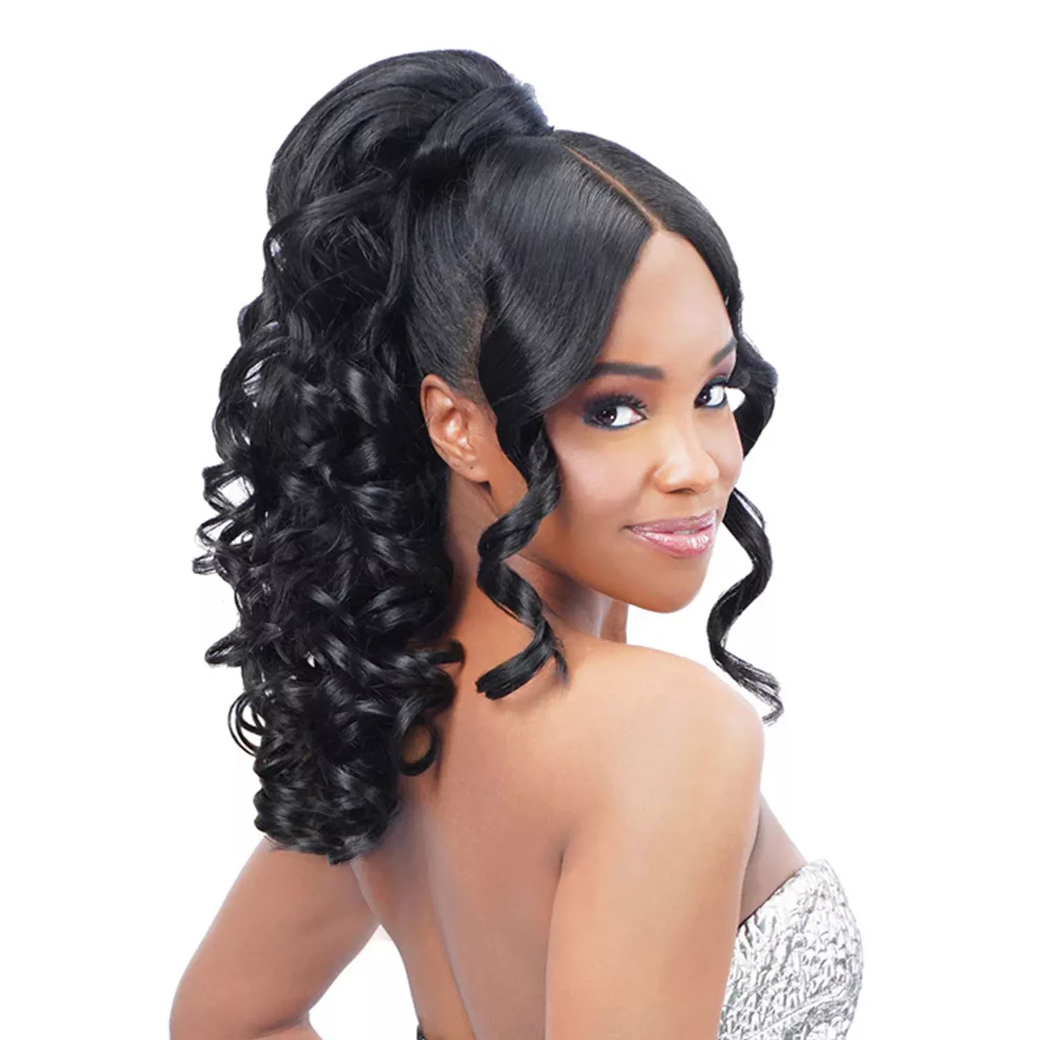 Royal Zury Drawstring Ponytail Split Bang Lace Part Miss Bang Lexi