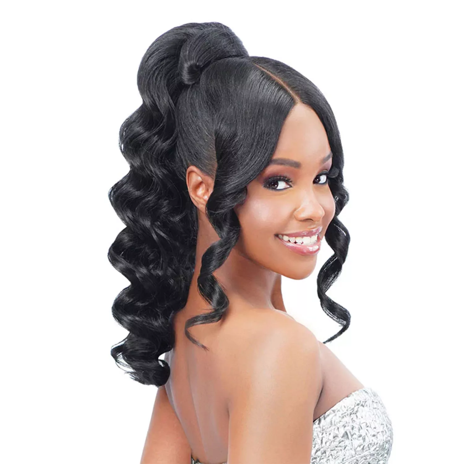 Royal Zury Drawstring Ponytail Split Bang Lace Part Miss Bang Sofia