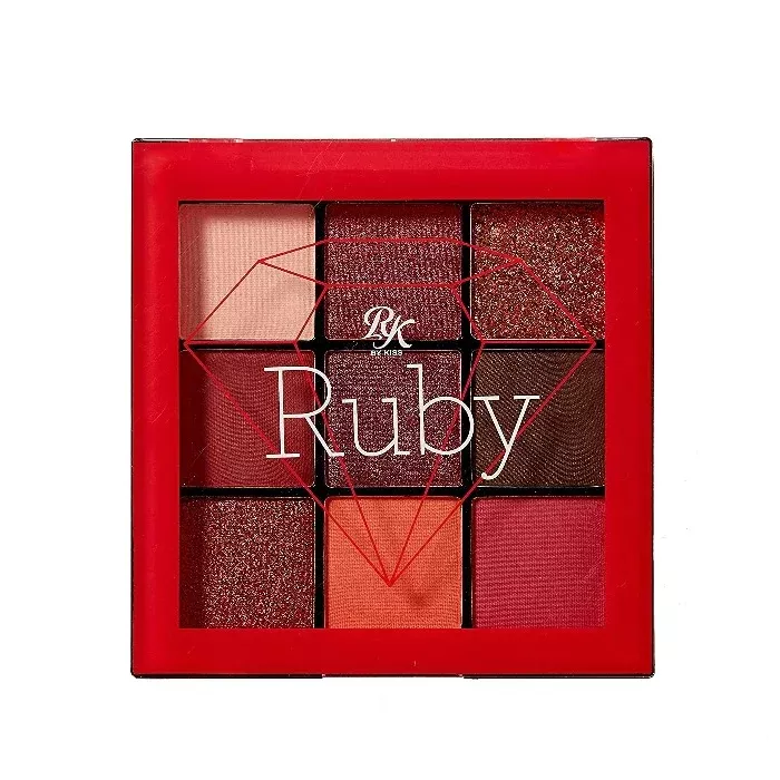 Ruby Kisses 9 Color Eyeshadow Palette – RUBY / GEMSTONE