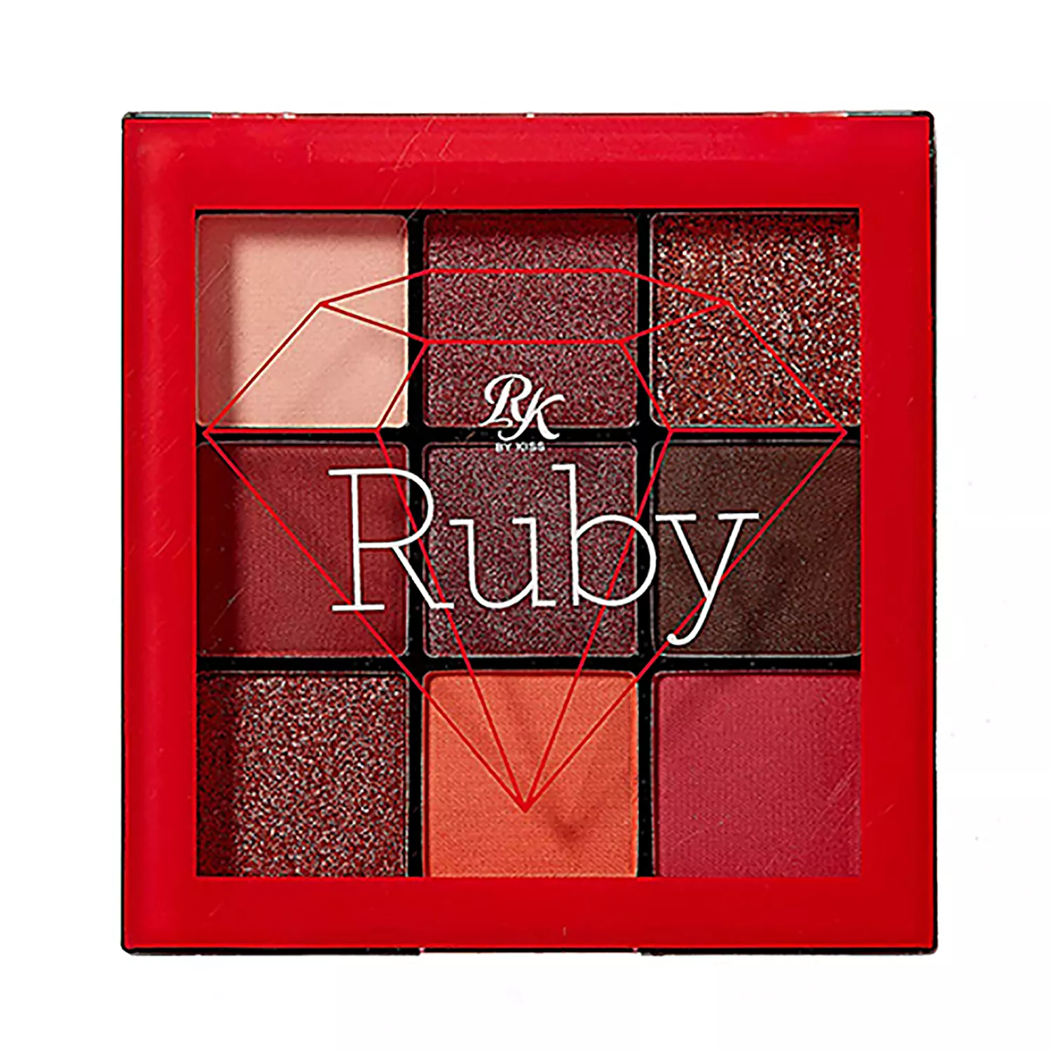 Ruby Kisses Eyeshadow Palette 9 Colors Ruby