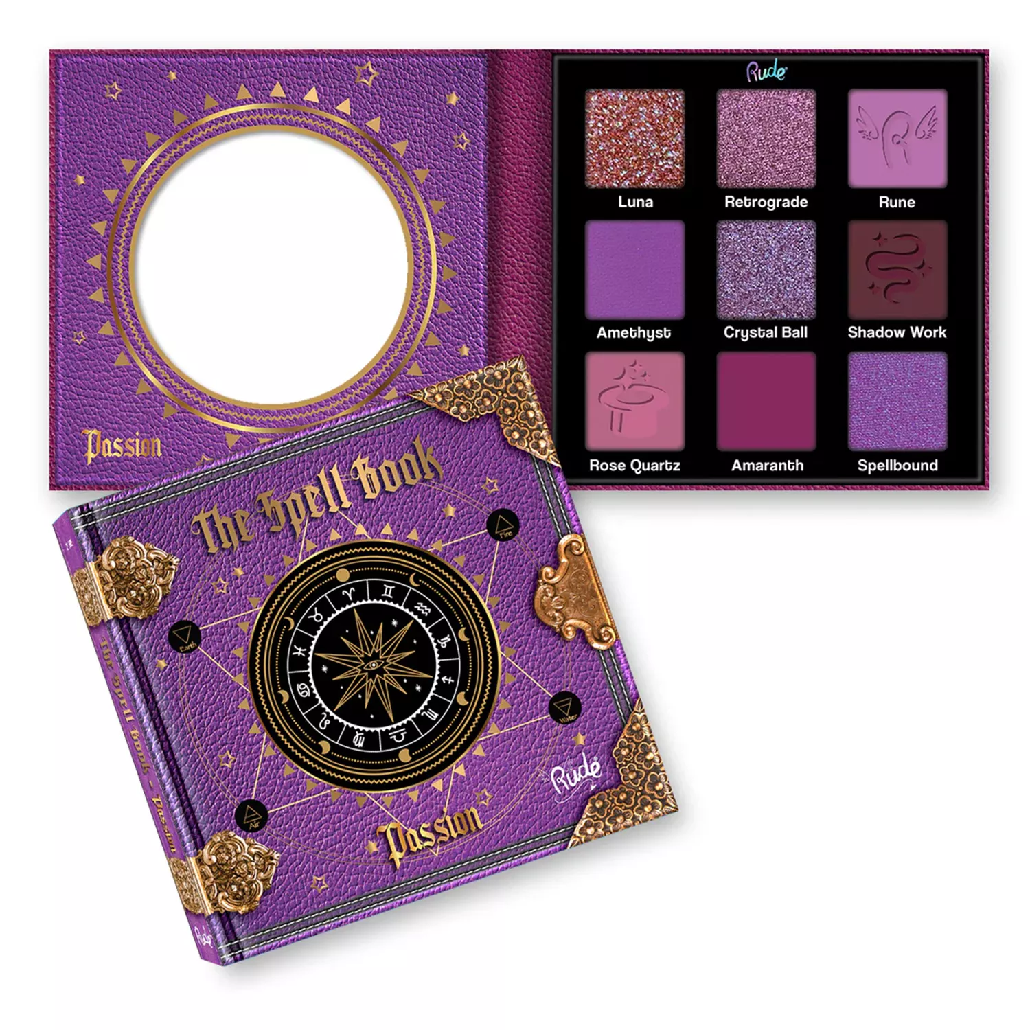 Rude The Spell Book Eyeshadow Palette 9 Colors 0.38oz/ 10.8g