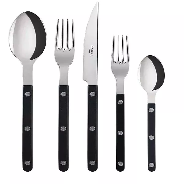 SABRE BISTROT STAINLESS STEEL DARK GRAY 5 PCS SET FOR 4