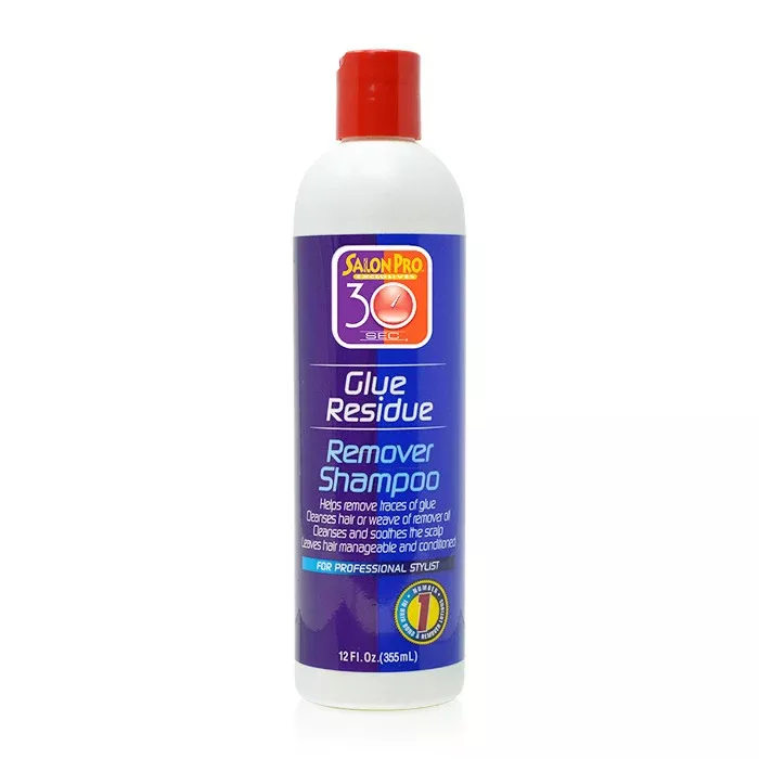 Salon Pro 30 Sec Glue Residue Remover Shampoo - 12 Oz