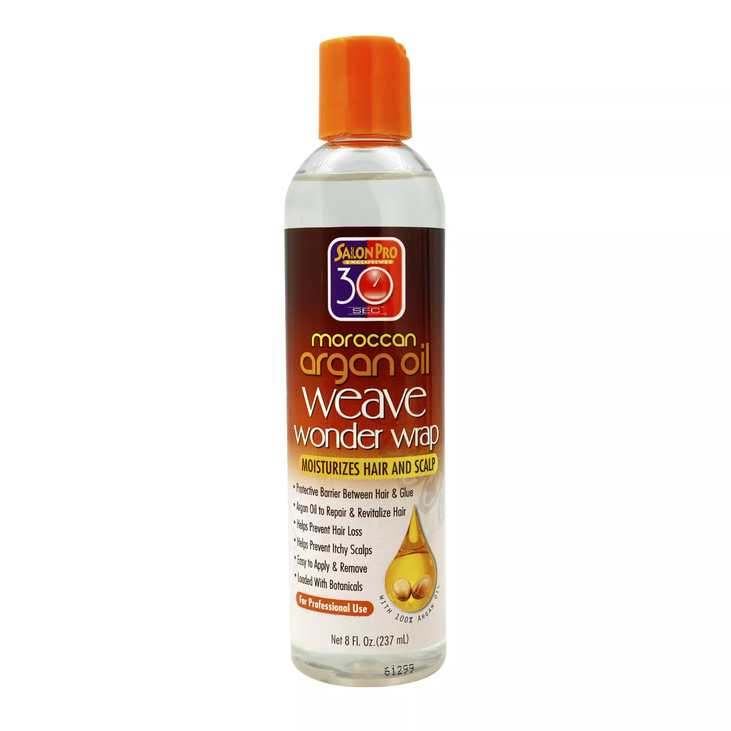 Salon Pro 30 Sec Moroccan Argan Oil Weave Wonder Wrap 8oz/ 237ml