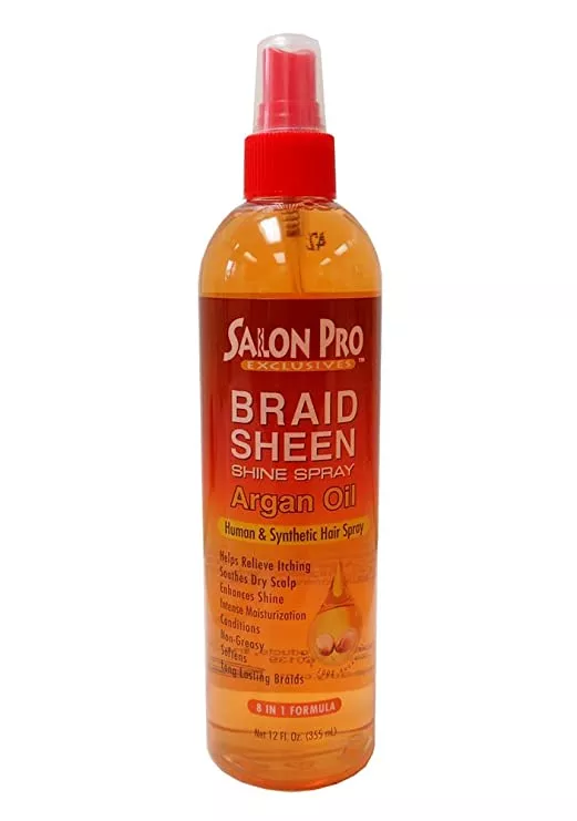 SALON PRO BRAID SHEEN SHINE SPRAY ARGAN OIL
