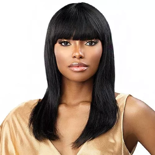 SENSATIONNEL 100% VIRGIN HUMAN HAIR STRAIGHT 20 " FULL WIG
