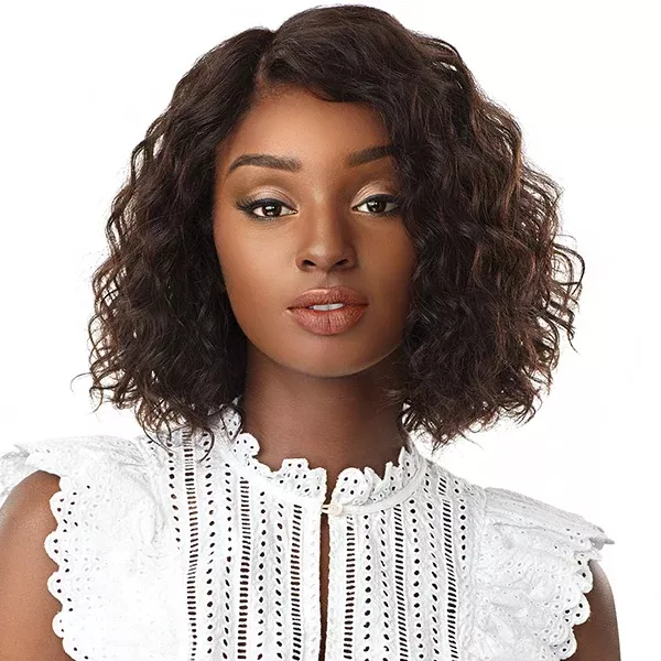 Sensationnel 10A Unprocessed 100% Virgin Human Hair Lace Front Wig - NATURAL WAVE BOB