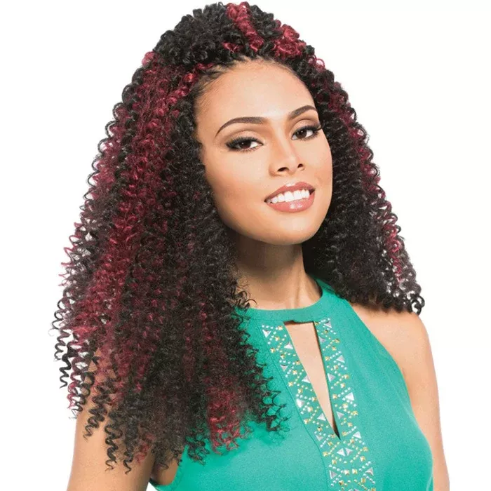 Sensationnel African Collection X-Pression Pre-Looped Crochet Braid BERRY CURL 14 Inch