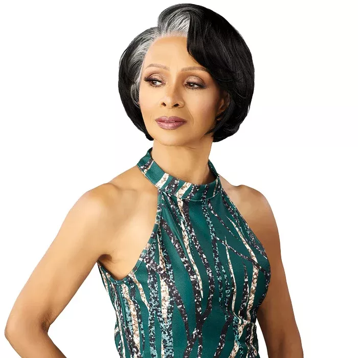 Sensationnel Bare Lace Platinum Glow Glueless Human Hair Blend 13x6 Hand-Made Lace Front Wig - CELESTINE