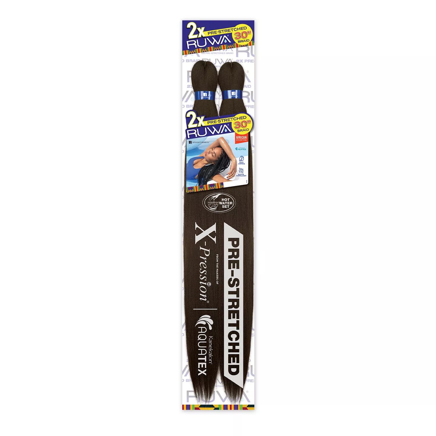 Sensationnel Braids X-Pression 2X Ruwa Pre-Stretched Braid 30"